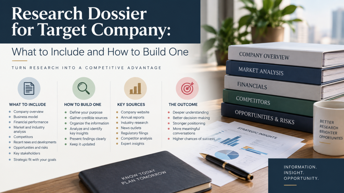 Research Dossier for Target Company